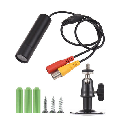 Frendorf | 2MP 1080P Mini Kabel CCTV Innen Sicherheitskamera mit 3,6mm Weitwinkelobjektiv und Wandmontagehalterung, Analog PAL System