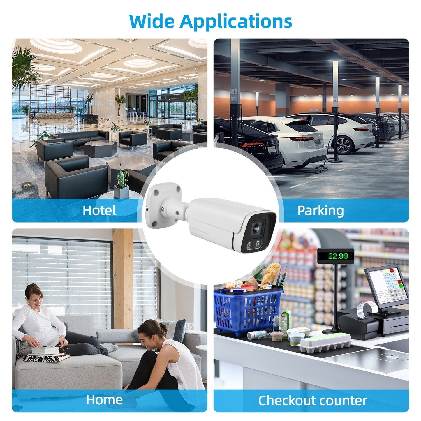 4MP PoE IP Sicherheitskamera