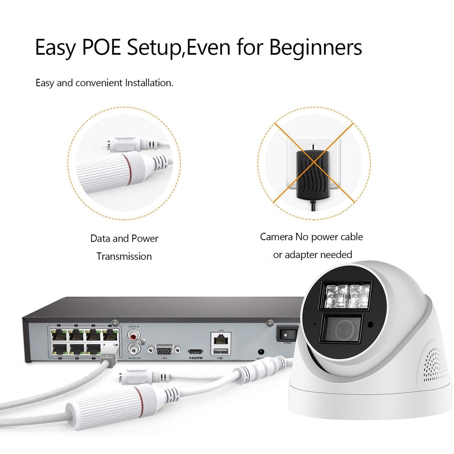 4MP POE IP-Sicherheitskamerasystem