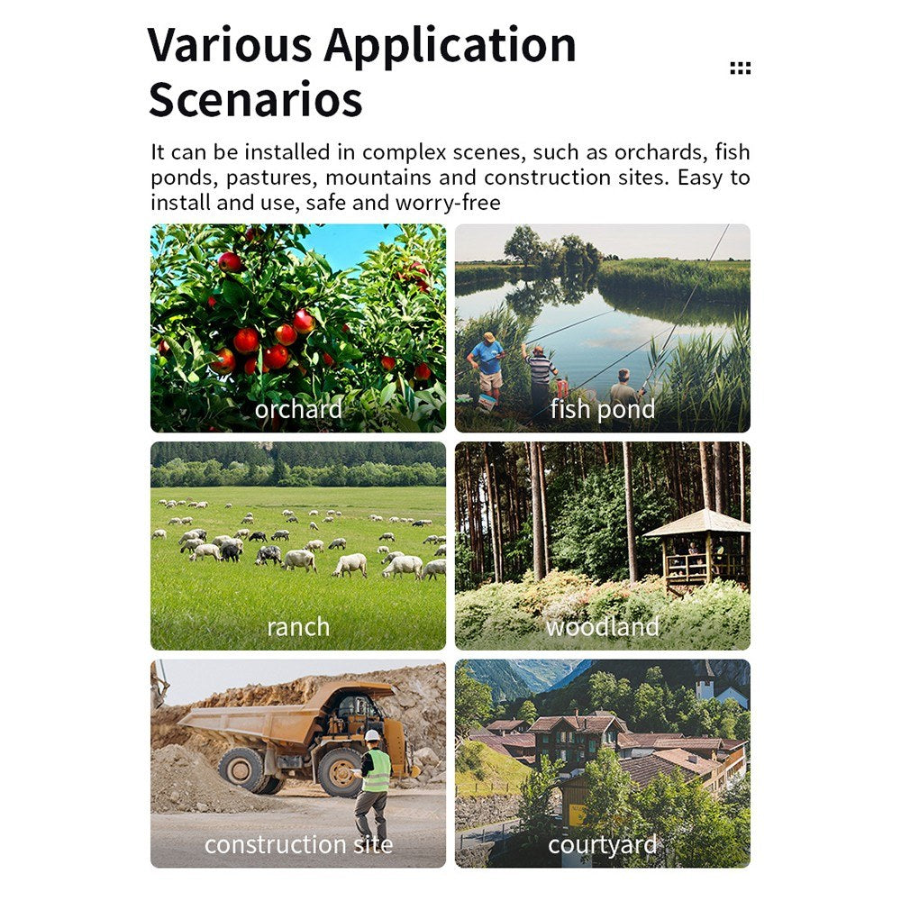 3MP Solarbetriebene Smart WiFi Sicherheitskamera mit Wandhalterung und drahtloser Überwachung