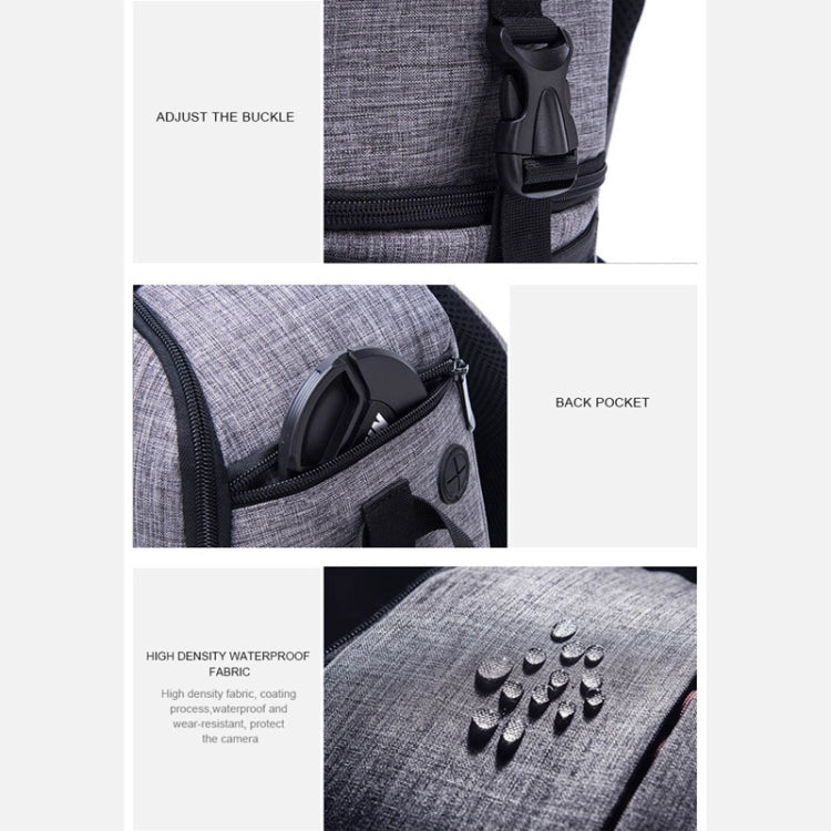 Frendorf | Multifunctionele Waterdichte Nylon Schouderrugzak Gevoerde Schokbestendige Cameratas voor Nikon Canon DSLR Camera's (Blauw)
