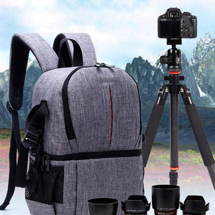 Frendorf | Multifunctionele Waterdichte Nylon Schouderrugzak Gevoerde Schokbestendige Cameratas voor Nikon Canon DSLR Camera's (Blauw)