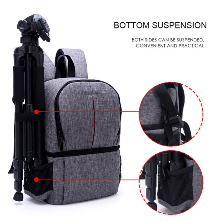 Frendorf | Multifunctionele Waterdichte Nylon Schouderrugzak Gevoerde Schokbestendige Cameratas voor Nikon Canon DSLR Camera's (Blauw)