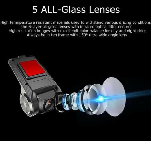 Frendorf | Auto Kamera Front- und Rückseite Duale Auto Dash Cam Überwachung |