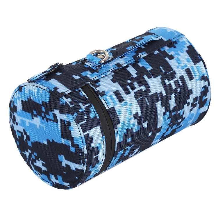 Frendorf | Camouflage Kleur Grosse Objektiv Tasche Reißverschluss Stoff Beutel Box für DSLR Kamera Objektiv, Größe: 16x10x10cm (Blau)
