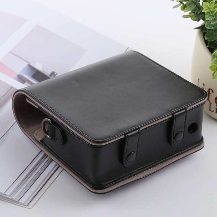 Frendorf | Retro-Stil Vollkörpers Kamera PU Leder Tasche mit strap für FUJIFILM instax SQUARE SQ6 (Schwarz)