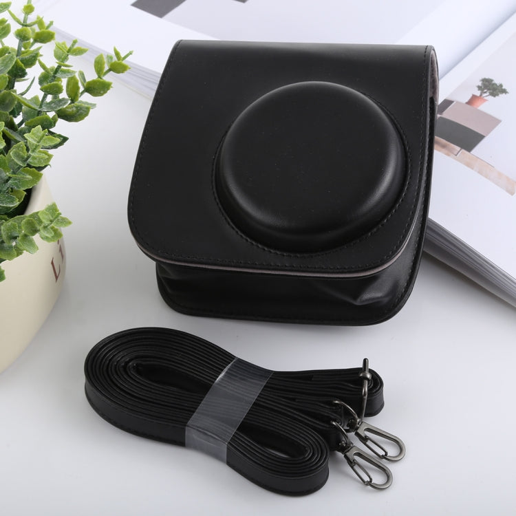 Frendorf | Retro Stijl Volledige Body Camera PU Lederen Case Tas met Strap voor FUJIFILM instax mini 9 / mini 8+ / mini 8(Zwart)