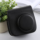 Frendorf | Retro Stijl Volledige Body Camera PU Lederen Case Tas met Strap voor FUJIFILM instax mini 9 / mini 8+ / mini 8(Zwart)