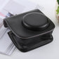 Frendorf | Retro Stijl Volledige Body Camera PU Lederen Case Tas met Strap voor FUJIFILM instax mini 9 / mini 8+ / mini 8(Zwart)