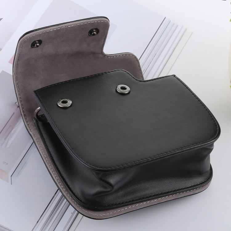 Frendorf | Retro Stijl Volledige Body Camera PU Lederen Case Tas met Strap voor FUJIFILM instax mini 9 / mini 8+ / mini 8(Zwart)
