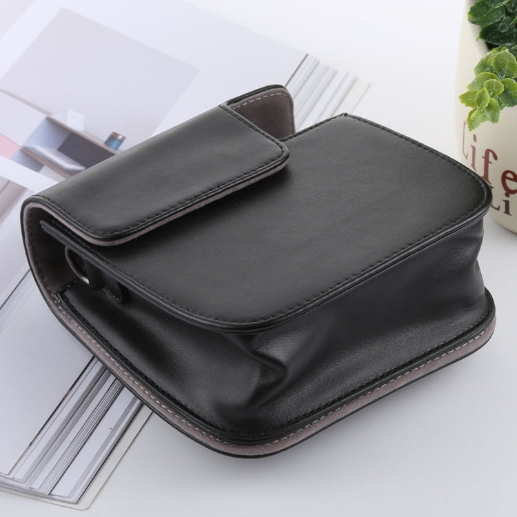 Frendorf | Retro Stijl Volledige Body Camera PU Lederen Case Tas met Strap voor FUJIFILM instax mini 9 / mini 8+ / mini 8(Zwart)