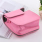 Frendorf | Retro-Stil Vollkörper Kamera PU-Leder Tasche mit Tragegurt für FUJIFILM instax mini 9 / mini 8+ / mini 8 (Pink)