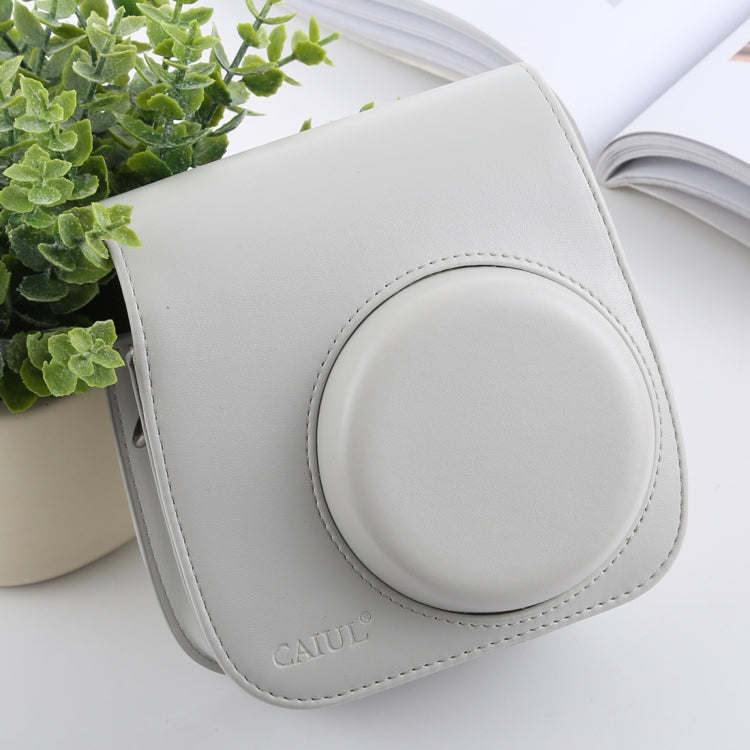 Frendorf | Retro Stijl Volledig Lichaam Camera PU Leren Hoes Tas met Band voor FUJIFILM instax mini 9 / mini 8+ / mini 8 (Wit)