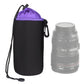 Frendorf | SLR Kamera Objektiv Tasche Mikro Einzel Objektiv Tasche Objektiv Innentasche Wasserfest Schutzcase Plus Samt Verdickung, Durchmesser: 10cm, Höhe: 18cm (Lila)