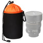 Frendorf | SLR Kamera Objektiv Tasche Mikro Einzel Objektiv Tasche Innen Bile Tasche Wasserdicht Schutzhülle Plus Samt Verdickung, Durchmesser: 10cm, Höhe: 14cm(Orange)