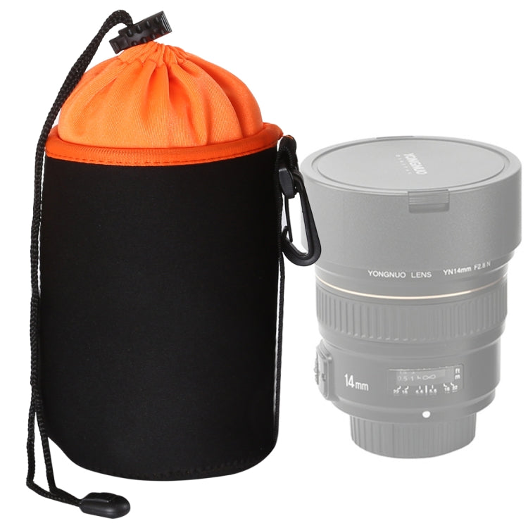 Frendorf | SLR Kamera Objektiv Tasche Mikro Einzel Objektiv Tasche Innen Bile Tasche Wasserdicht Schutzhülle Plus Samt Verdickung, Durchmesser: 10cm, Höhe: 14cm(Orange)