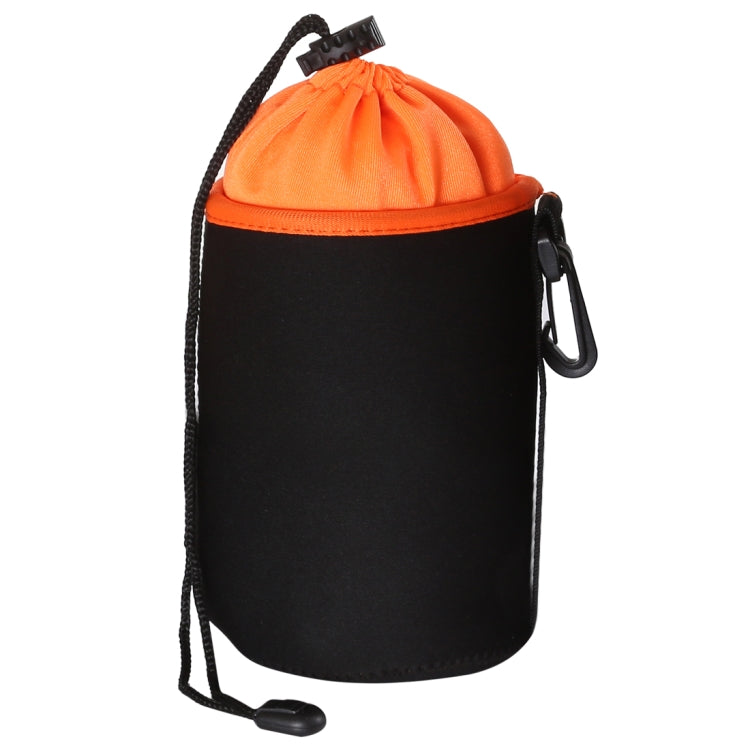 Frendorf | SLR Kamera Objektiv Tasche Mikro Einzel Objektiv Tasche Innen Bile Tasche Wasserdicht Schutzhülle Plus Samt Verdickung, Durchmesser: 10cm, Höhe: 14cm(Orange)