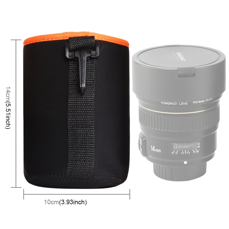Frendorf | SLR Kamera Objektiv Tasche Mikro Einzel Objektiv Tasche Innen Bile Tasche Wasserdicht Schutzhülle Plus Samt Verdickung, Durchmesser: 10cm, Höhe: 14cm(Orange)