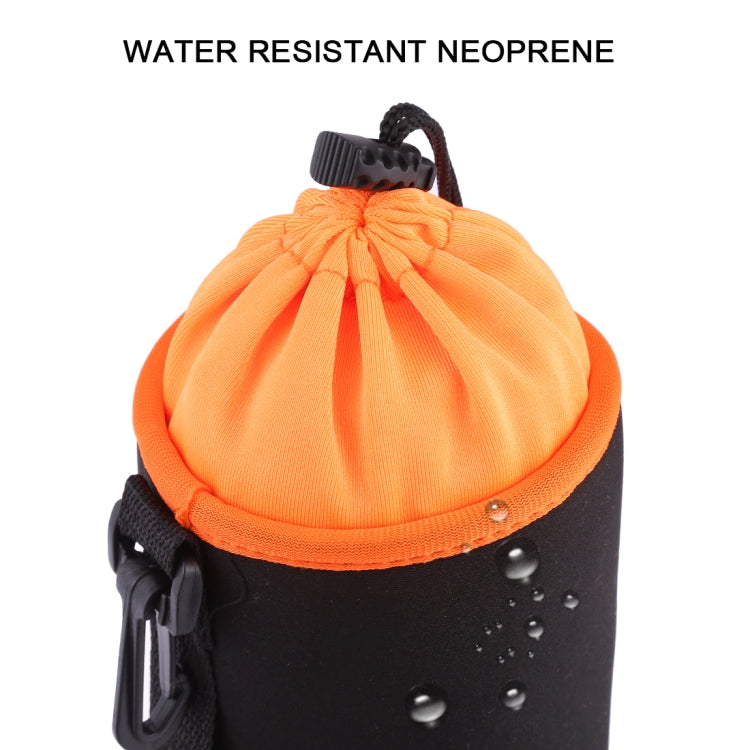 Frendorf | SLR Kamera Objektiv Tasche Mikro Einzel Objektiv Tasche Innen Bile Tasche Wasserdicht Schutzhülle Plus Samt Verdickung, Durchmesser: 10cm, Höhe: 14cm(Orange)