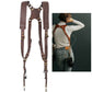 Frendorf | Quick Release Anti-Slip Dual Shoulder Leather Harness Camera Strap with Metal Hook for SLR / DSLR Cameras(Brown)