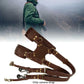 Frendorf | Quick Release Anti-Slip Dual Shoulder Leather Harness Camera Strap with Metal Hook for SLR / DSLR Cameras(Brown)