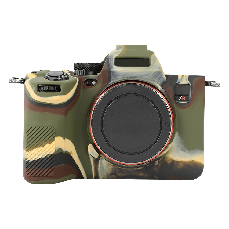 Frendorf | Für Sony ILCE-7RM5 / Alpha 7R V Weicher Silikon Schutzfall (Tarnung)