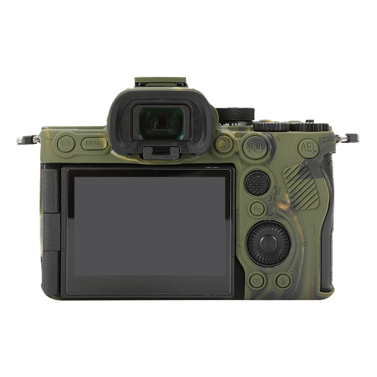 Frendorf | Für Sony ILCE-7RM5 / Alpha 7R V Weicher Silikon Schutzfall (Tarnung)