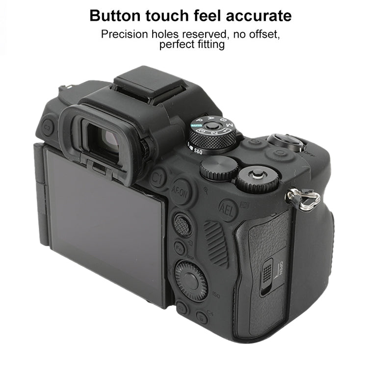 Frendorf | Voor Sony ILCE-7RM5 / Alpha 7R V Zachte Siliconen Beschermhoes (Zwart)