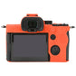 Frendorf | Für Sony ILCE-7RM5 / Alpha 7R V Soft Silikon Schutzhülle (Orange)