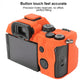 Frendorf | Für Sony ILCE-7RM5 / Alpha 7R V Soft Silikon Schutzhülle (Orange)