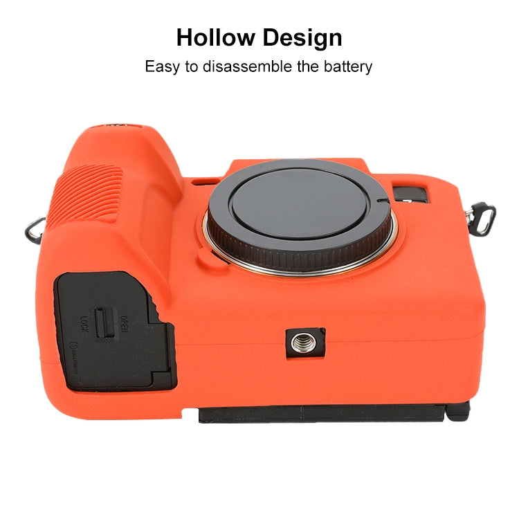 Frendorf | Für Sony ILCE-7RM5 / Alpha 7R V Soft Silikon Schutzhülle (Orange)