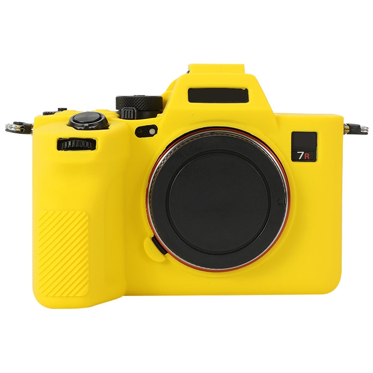 Frendorf | Voor Sony ILCE-7RM5 / Alpha 7R V Zachte Siliconen Beschermhoes (Geel)