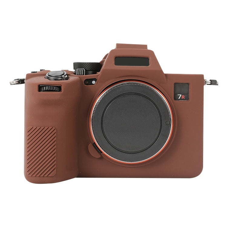 Frendorf | Für Sony ILCE-7RM5 / Alpha 7R V weiche Silikon-Schutzhülle (Kaffee)