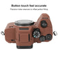Frendorf | Für Sony ILCE-7RM5 / Alpha 7R V weiche Silikon-Schutzhülle (Kaffee)