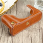 Frendorf | 1/4 inch Draad PU Lederen Camera Halve Case Basis voor FUJIFILM X100V (Bruin)