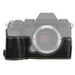 Frendorf | 1/4 inch Draad PU Leer Camera Halve Case Basis voor FUJIFILM X-S10 (Zwart)