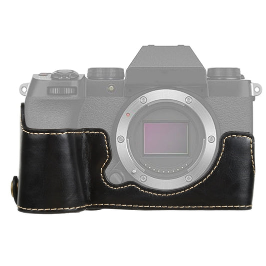 Frendorf | 1/4 inch Draad PU Leer Camera Halve Case Basis voor FUJIFILM X-S10 (Zwart)