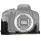 Frendorf | 1/4 inch Draad PU Leer Camera Halve Case Basis voor Canon EOS 77D / 800D (Zwart)