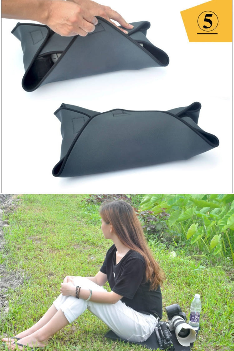 Frendorf | Schockfester Neoprenbeutel Magischer Wickeldecke für Canon / Nikon / Sony Kameraobjektiv, Größe: 35 x 35cm