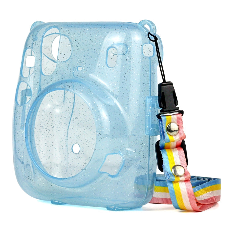 Frendorf | Glitter Power Crystal Case mit Gurt für FUJIFILM Instax mini 11 (Blau)