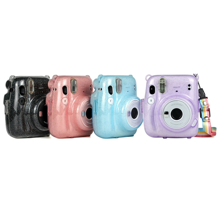 Frendorf | Glitter Power Crystal Case mit Gurt für FUJIFILM Instax mini 11 (Blau)