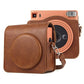Frendorf | Volle Body PU Leren Case Camera Tas met Schouderband voor FUJIFILM instax Square SQ1 (Bruin)