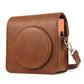Frendorf | Volle Body PU Leren Case Camera Tas met Schouderband voor FUJIFILM instax Square SQ1 (Bruin)