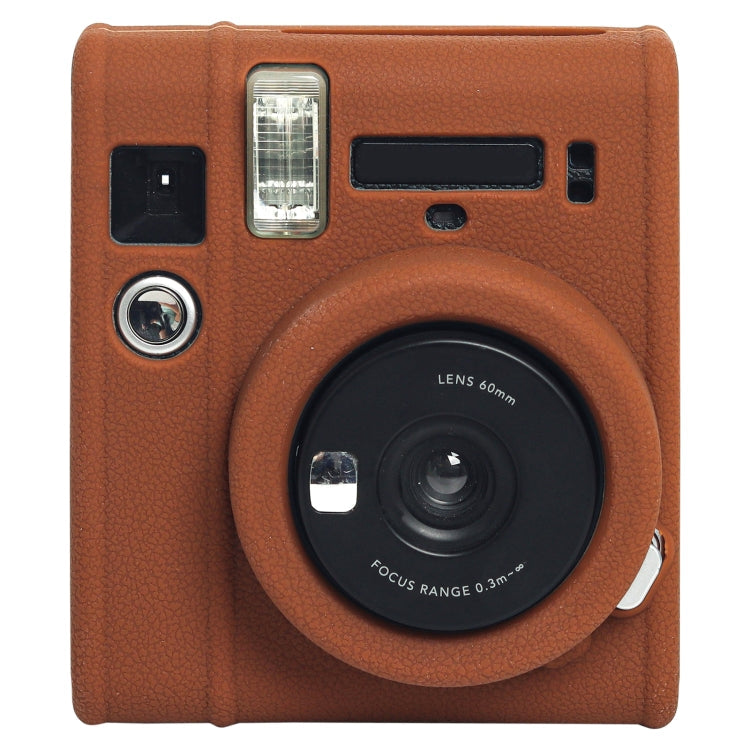 Frendorf | Zachte Siliconen Beschermcase voor Fujifilm Instax mini 40 (Bruin)