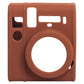 Frendorf | Zachte Siliconen Beschermcase voor Fujifilm Instax mini 40 (Bruin)