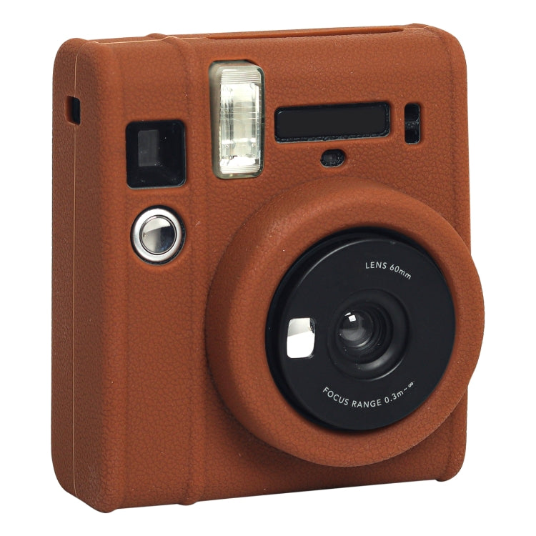 Frendorf | Zachte Siliconen Beschermcase voor Fujifilm Instax mini 40 (Bruin)