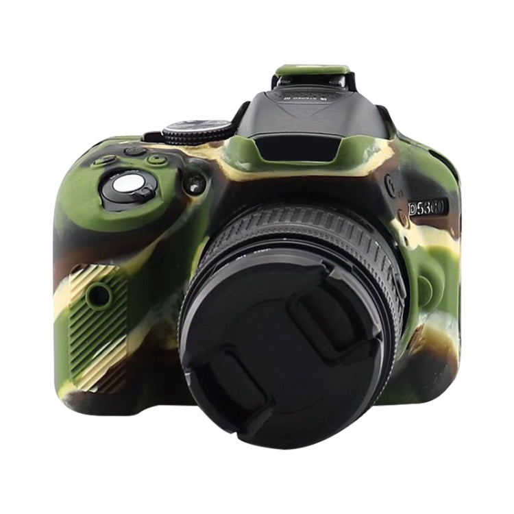 Frendorf | Weicher Silikon-Schutzfall für Nikon D5300 (Tarnmuster)