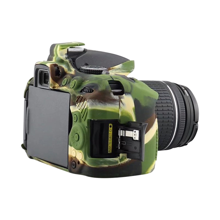 Frendorf | Weicher Silikon-Schutzfall für Nikon D5300 (Tarnmuster)