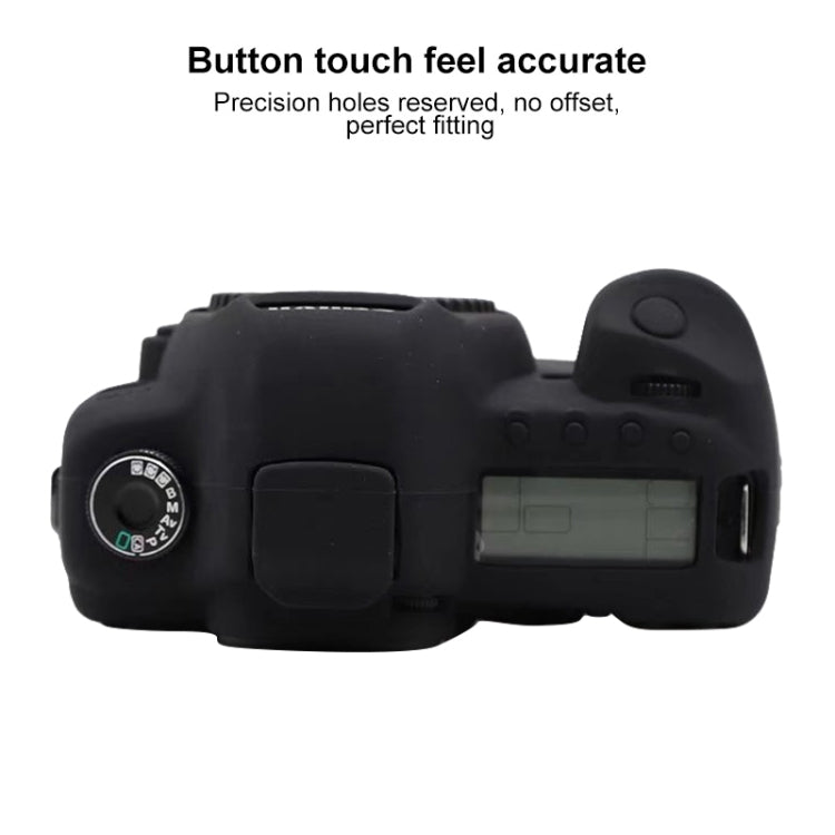 Frendorf | Für Canon EOS 5D Mark II Weiches Silikon Schutzhülle (Schwarz)