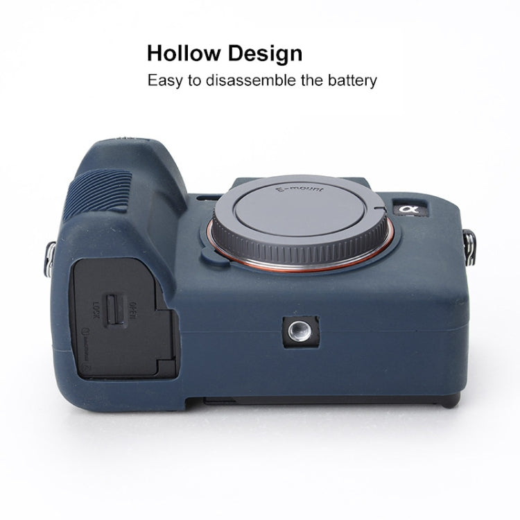 Frendorf | Zachte Siliconen Beschermcase voor Sony A7 IV (Blauw)